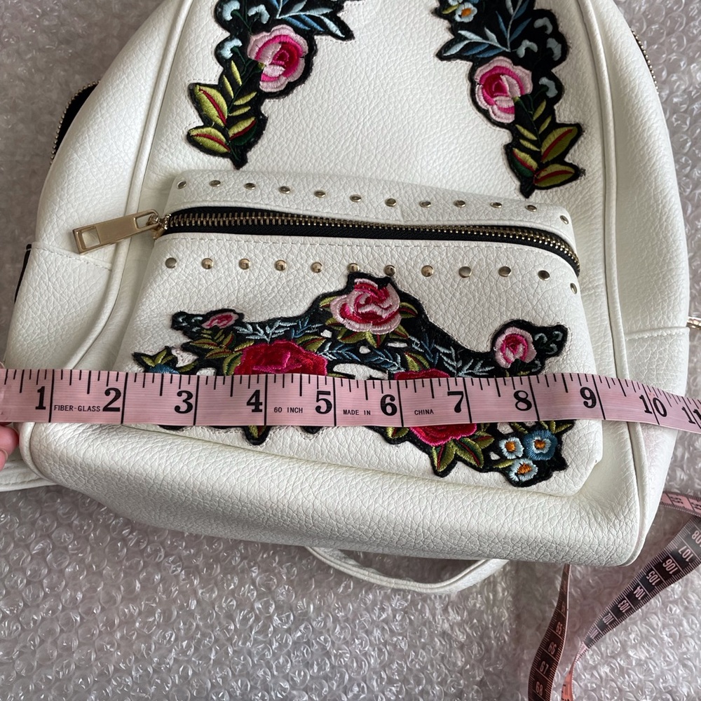 Aldo white small backpack